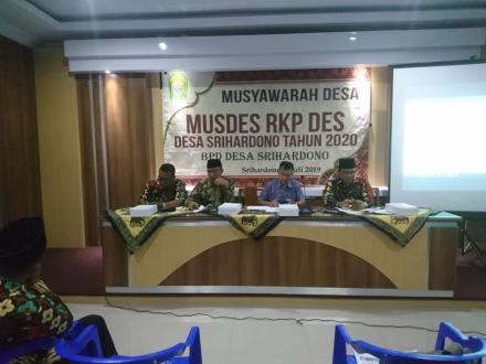 MUSDES RKPDES DESA SRIHARDONO TAHUN 2020